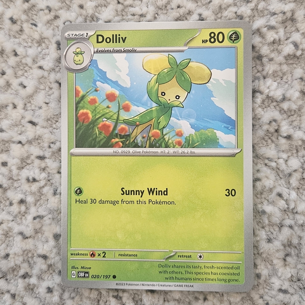 POKEMON TCG Card Dolliv Obsidian Flames 020/197
